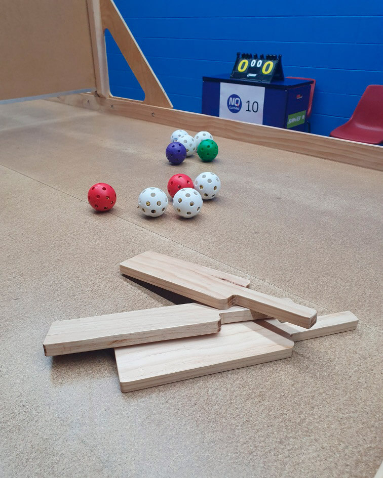 Photo: SWISH table tennis paddles and balls