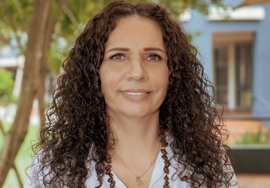 Woman smiling at camera