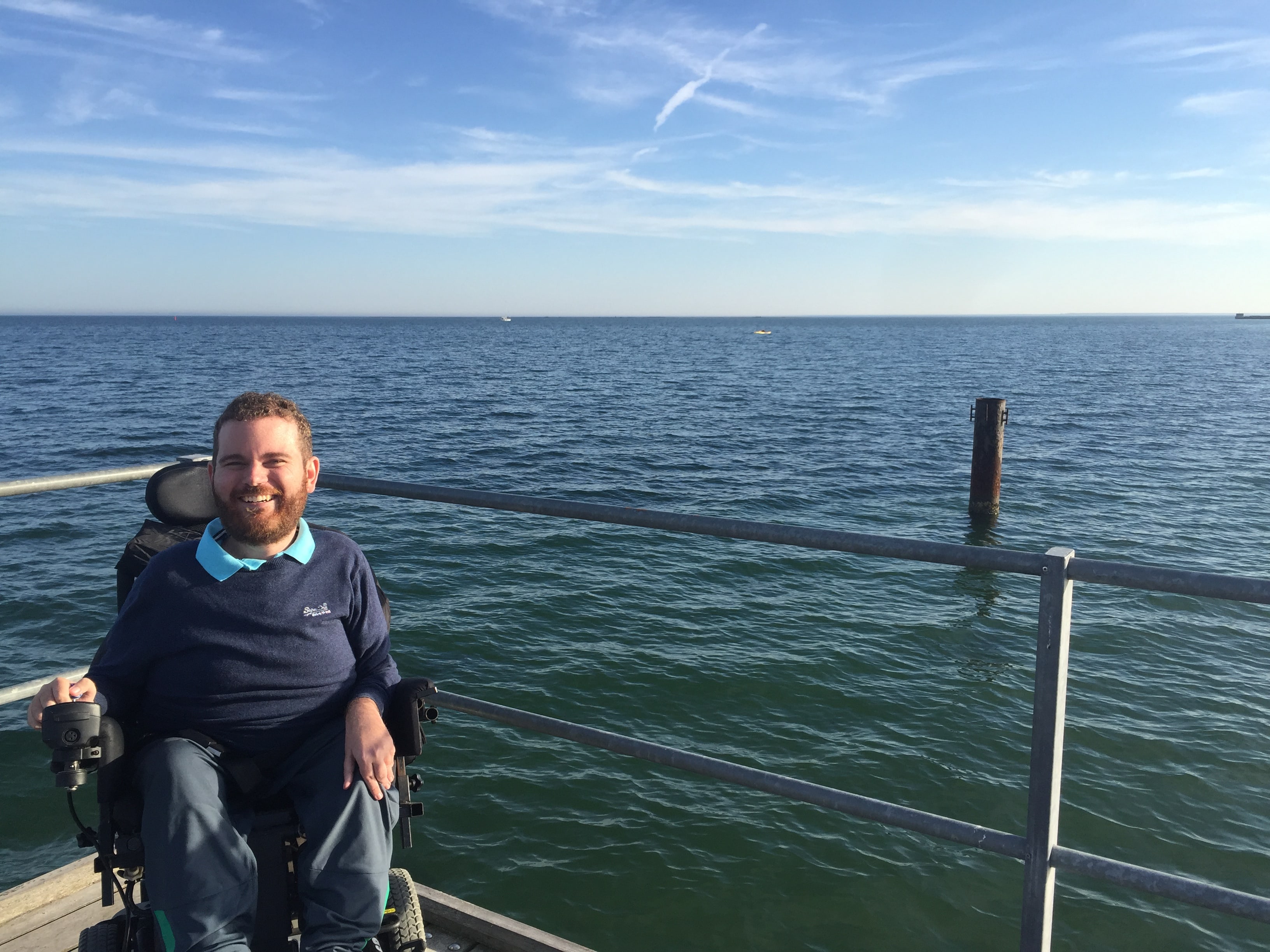 Tristram Peters relaxing in the coastal town of Hou, Denmark