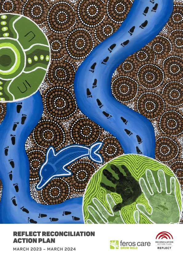 Cover image of Feros Care Reflect Reconciliation Action Plan - March 2023 to March 2024