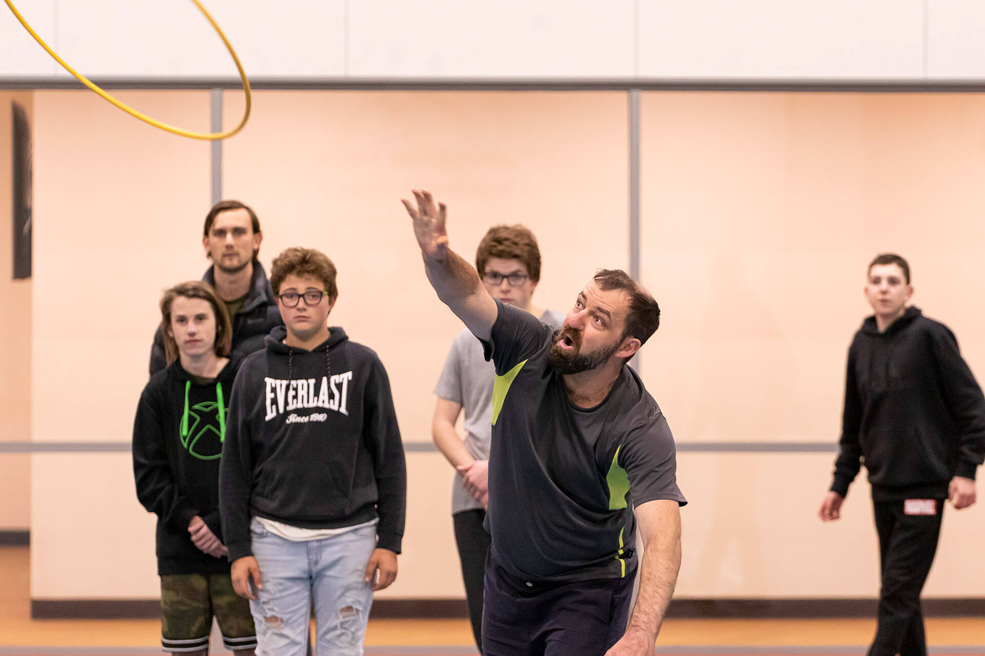 Photo: Person throwing hula hoop