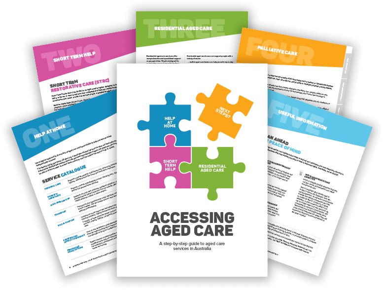 Example of Accessing Aged Care guide booklet
